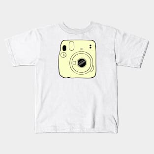 Yellow polaroid camera Kids T-Shirt